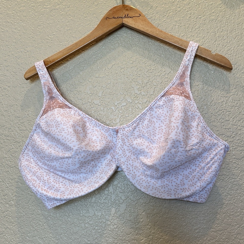 BALI Passion for Comfort Unlined Underwired Size 40DD Blush Pink Bra #3385